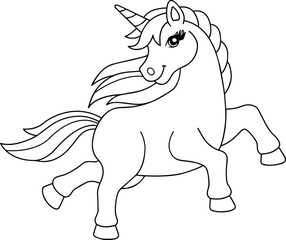 Unicorn line art