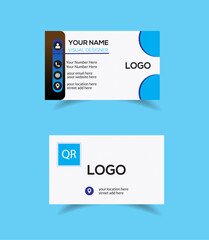 Fototapeta na wymiar Creative and Clean Business Card Template Business card for business and personal use Creative and clean corporate business card template. 