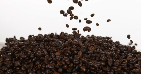 Coffee Beans Falling