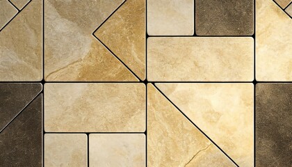 Abstract natural stone tile samples composition, luxury floor tile surface background	
