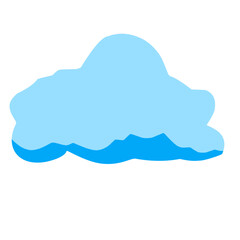 Cloud vector element graphic