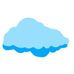 Cloud vector element graphic