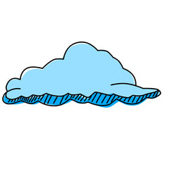 Cloud vector element graphic