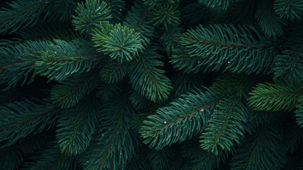 Fototapeta na wymiar Frosted Pine Needles flat texture