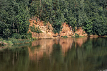 Obraz premium Landscape view of red sandstone 