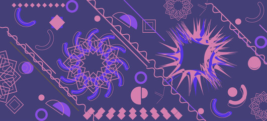 Abstract background with geometric shapes. Vector illustration for your design.