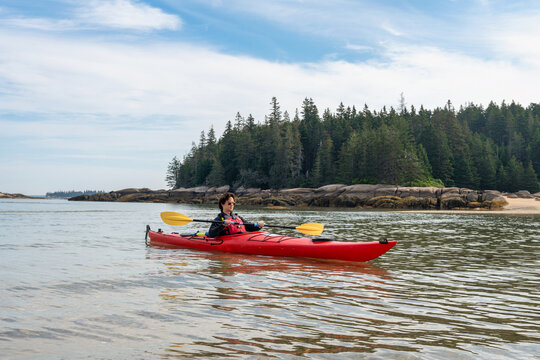ocean kayaking in Stonington, Maine