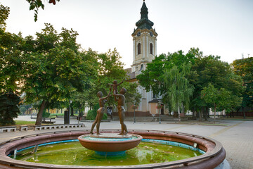 Downtown Kikinda, Serbia