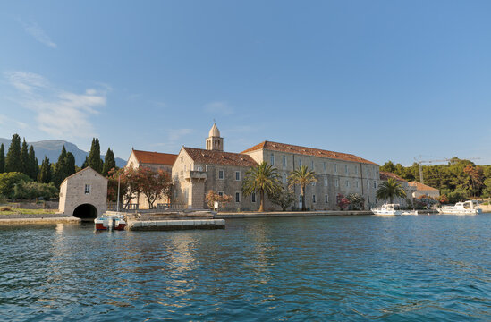 Serene View of Badija Island's Franciscan Monastery, Korcula