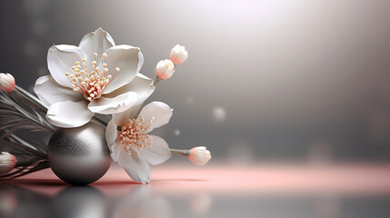 autum background flowers Generative AI