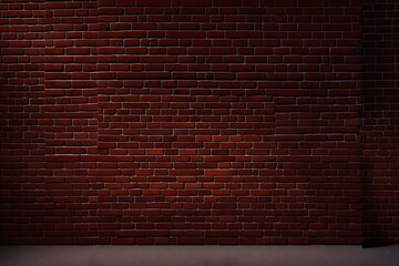 red brick wall background, Brick wall with spotlights for product display