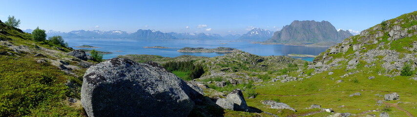 Fototapeta premium Norvège - Svolvaer - Skrova - Skutvik