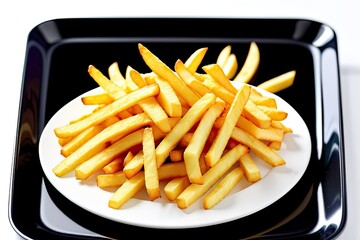french fries in a white bowl