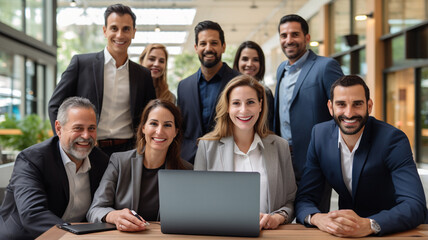 business team in a workplace