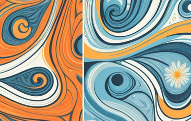 Fototapeta na wymiar abstract pattern with waves