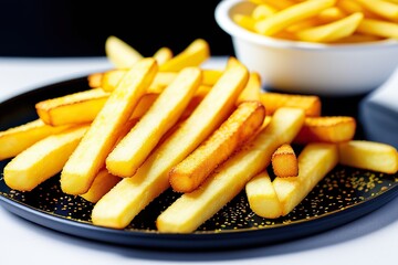 french fries and ketchup