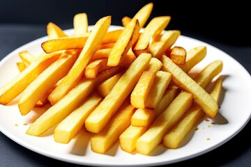 french fries and ketchup