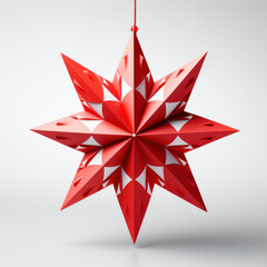 red christmas star