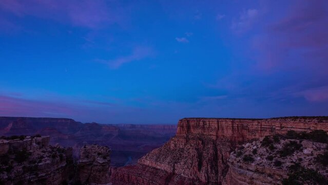 Time Lapse - Beautifl sunset Sky at Grand Canyon National Park