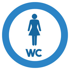 toilet sign with person