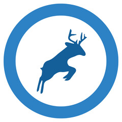 deer crossing sign