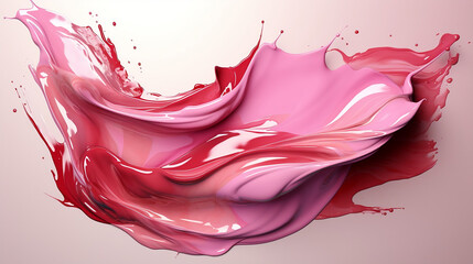 Multi-colored strokes of different make-up cosmetics are arranged on a white background to create a textured effect. Generate AI	