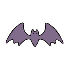ハロウィン_コウモリのイメージイラスト素材