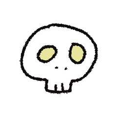 ハロウィン_ガイコツのイメージイラスト素材