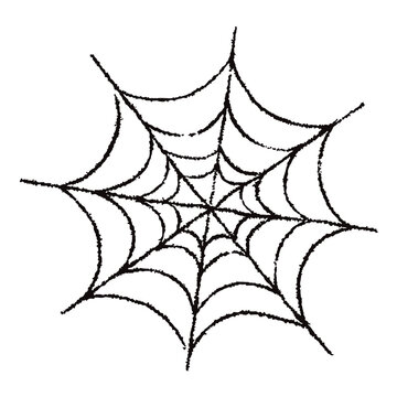 ハロウィン_蜘蛛の巣のイメージイラスト素材