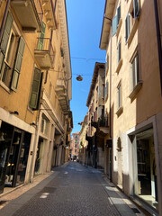 Narrow street in the old town of Verona