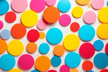 Playful polka dots dance: a vibrant, pop art journey, Generative AI