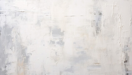 Fototapeta na wymiar Abstract white oil paint brushstrokes texture pattern contemporary painting wallpaper background