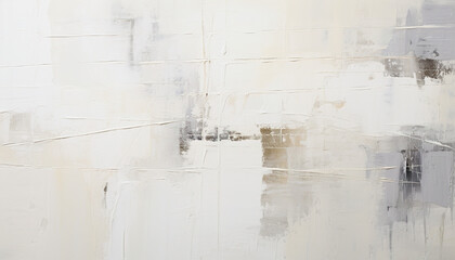 Abstract white oil paint brushstrokes texture pattern contemporary painting wallpaper background