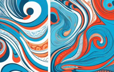 Fototapeta premium pattern with waves
