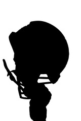 American Football in Silhouette