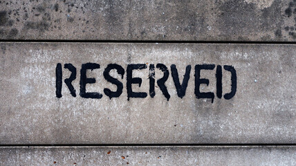 Reserved concrete sign slab wall background 02