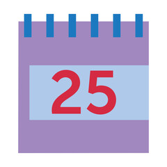 Calendar sheet. Signs for organization of workflow cartoon illustration. Business concept. Colored flat vector isolated on white background