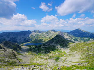 Fototapeta na wymiar Summer landscape in Retezat Mountains, Romania, Europe