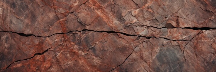 Fototapeta premium cracked red and brown stone with rough textures