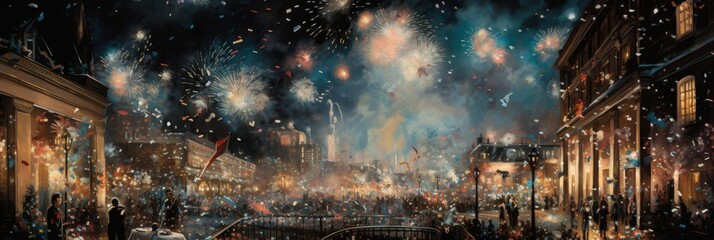 New Years Eve 2024 banner background
