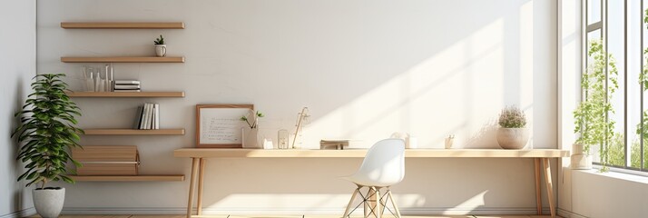 home office with natural lighting