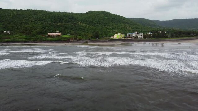 Dapoli Beach drone view in Maharashtra