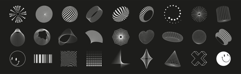 Surreal geometric shapes, abstract backgrounds and patterns, wireframe, cyberpunk elements and perspective grids. Geometry wireframe shapes and grids