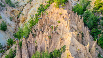 Davolja Varos, Devil's mountains unusual erosion rock formation towers, Radan mountain, Kursumlija,...