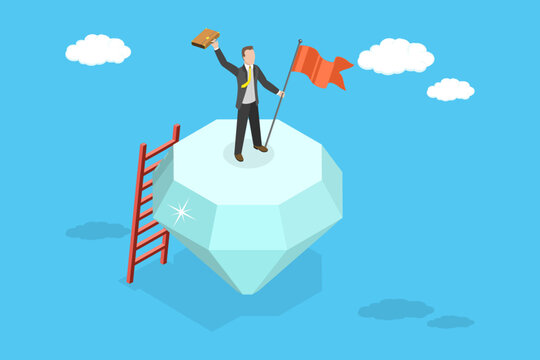 3D Isometric Flat Vector Conceptual Illustration of Value Proposition, Profitable Marketing for Customers to Purchase Products and Services