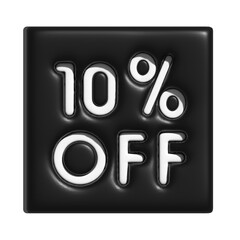 Discount 10% black