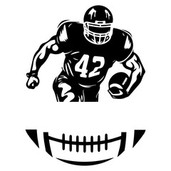 football player svg, Football name svg, football svg, football team svg png, American Football Player Svg, Football Shirt svg, Half Player
