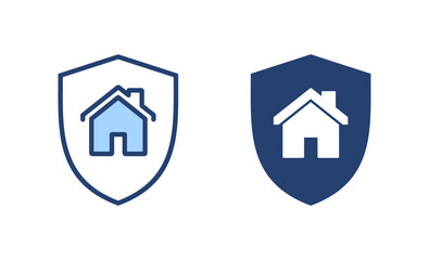 house insurance icon vector. house protection sign and symbol