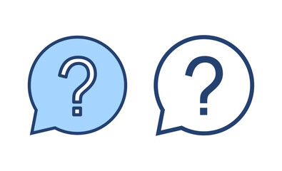 Question icon vector. question mark sign and symbol