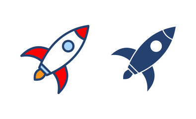 Rocket icon vector. Startup sign and symbol. rocket launcher icon